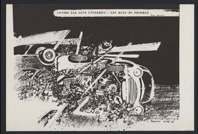 Figure 11: Pierre Gaudibert, “Against forbidden meanings: The streets of the possible,” May 28, 1968.