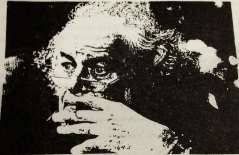 Figure 20: François Châtelet, pictured in the 1986 Philosophy Department course brochure.