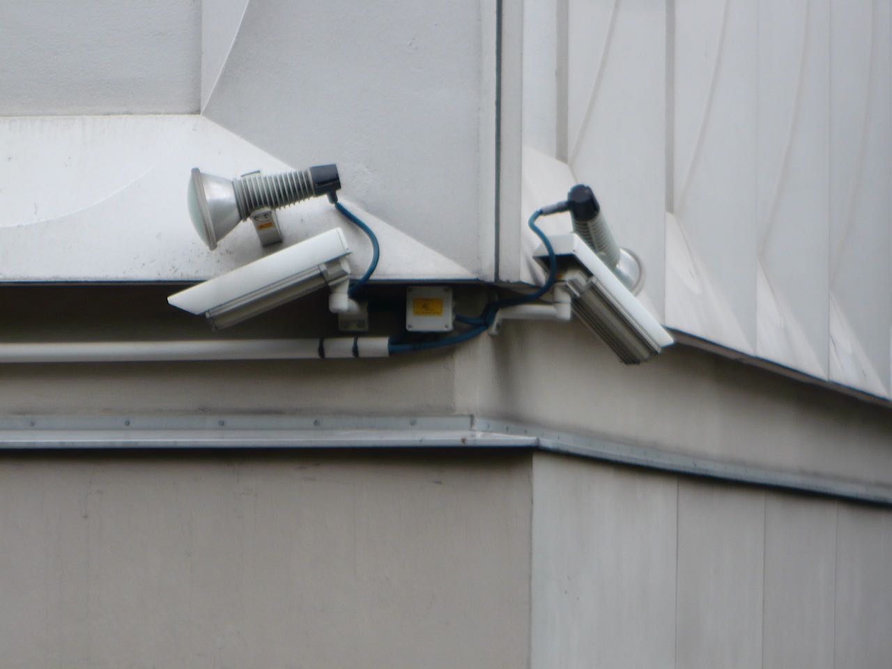 Figure 29: Security cameras mounted on the corner of university buildings.